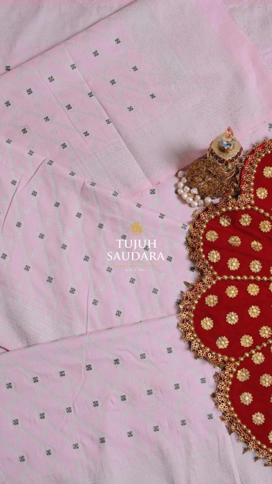 Songket bunga cina motif pulir pita