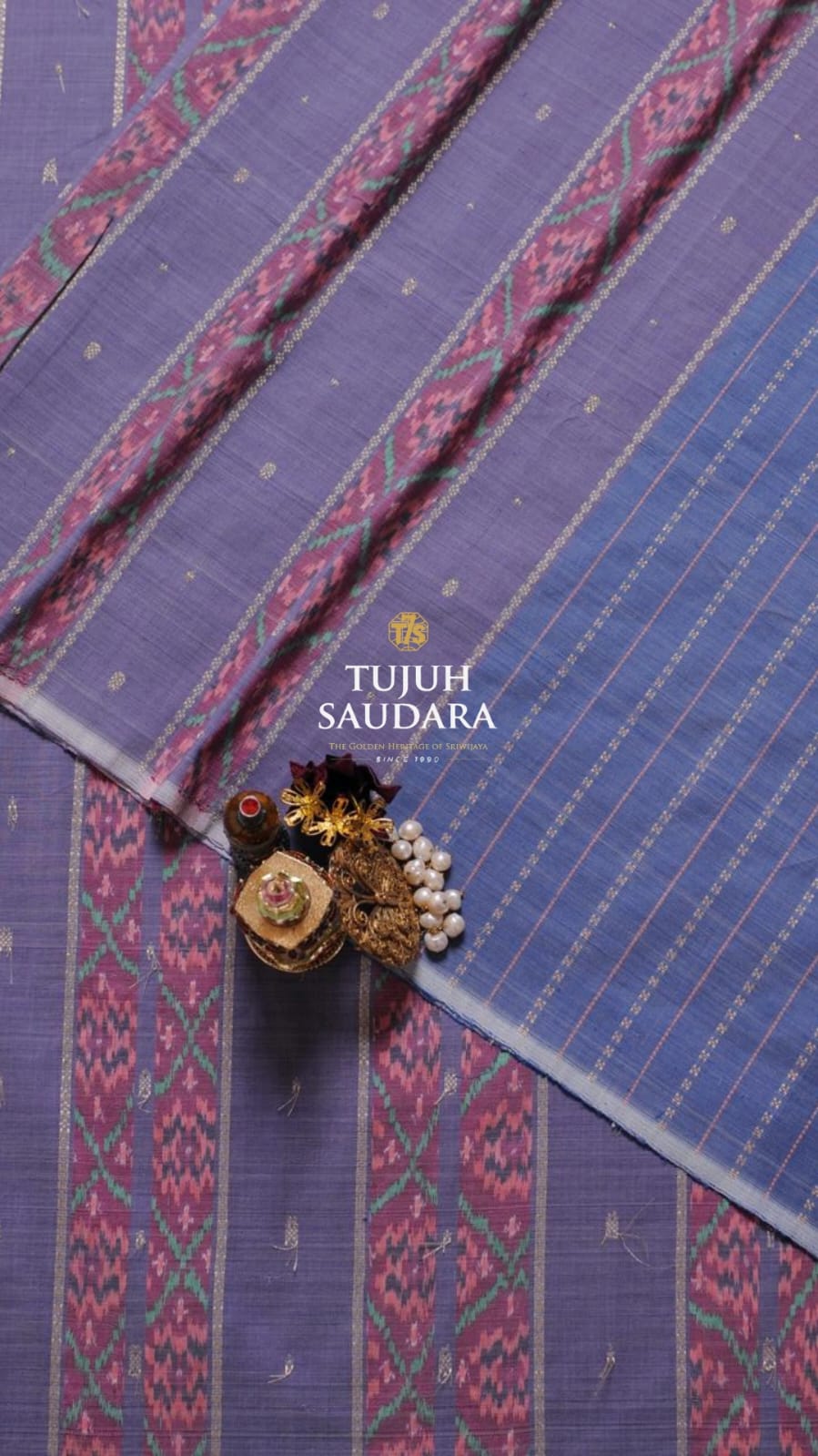 Songket limar motif kontemporer ubur ubur